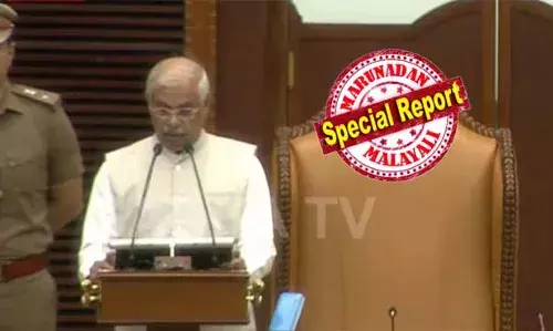 തൊഴിലുറപ്പ് പദ്ധതി ഭേദഗതി സംസ്ഥാനത്തിന് തിരിച്ചടിയായി; കേന്ദ്രത്തില്‍ നിന്നു ലഭിക്കാനുള്ള കുടിശിക 5650 കോടി;  ജിഎസ്ടി വിഹിതത്തില്‍ കുറവ, വായ്പാ പരിധി കേന്ദ്രം വെട്ടിക്കുറച്ചു; ദേശീയപാത പദ്ധതിയില്‍ ചെലവഴിച്ചിരിക്കുന്ന തുക കടമെടുപ്പ് പരിധിയില്‍ പെടുത്തുന്നത് പ്രതിസന്ധി; നയപ്രഖ്യാപനത്തില്‍ കേന്ദ്രവിമര്‍ശനം വായിച്ച് ഗവര്‍ണര്‍