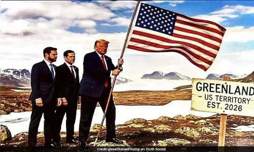 ഗ്രീന്‍ലാന്‍ഡില്‍ കൊടി കുത്താന്‍ തീയതിയും കുറിച്ച് കഴിഞ്ഞു; എതിര്‍ത്താല്‍ പട്ടിണിക്കിടുമെന്ന് ഭീഷണി; ഗ്രീന്‍ലാന്‍ഡിനെ യുഎസ് പ്രദേശമായി ചിത്രീകരിച്ച ഭൂപടം പങ്കുവച്ച് ട്രംപ്; യുഎസ് പ്രവിശ്യയില്‍ അമേരിക്കന്‍ പതാക ഉയര്‍ത്തുന്ന ചിത്രവും ബോര്‍ഡും പ്രദര്‍ശിപ്പിച്ച് പ്രസിഡന്റ്;   തങ്ങളെ പരിഹസിക്കുന്ന പോസ്റ്റ് കണ്ട് ആശങ്കയോടെ നാറ്റോ നേതാക്കള്‍