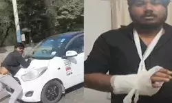 ബൈക്കിൽ സഞ്ചരിക്കുകയായിരുന്ന ദമ്പതികളെ ഇടിച്ചു വീഴ്ത്തി; ചോദ്യം ചെയ്തത് പ്രകോപനമായി; യുവാവിനെ ബോണറ്റിൽ കിടത്തി കാറോടിച്ചത് രണ്ട് കിലോമീറ്റർ; വീഡിയോ വൈറലായതോടെ യുവതി പിടിയിൽ