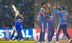 അനായാസ ക്യാച്ച് ഡെവോണ്‍ കോണ്‍വെ വിട്ടുകളഞ്ഞു; എന്നിട്ടും ലൈഫ് പാഴാക്കി സഞ്ജു; ഗോള്‍ഡന്‍ ഡക്കായി അഭിഷേക് ശര്‍മ;  അര്‍ധ സെഞ്ചുറിയുമായി ഇഷാന്‍ കിഷന്‍; ഇന്ത്യ തിരിച്ചടിക്കുന്നു;   209 റണ്‍സ് വിജയലക്ഷ്യം കുറിച്ച് ന്യൂസിലന്‍ഡ്