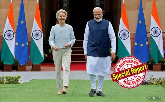 200 കോടി ജനങ്ങള്, 190 ബില്യണ് ഡോളറിന്റെ കളി! ഇന്ത്യ-യൂറോപ്യന് യൂണിയന് സ്വതന്ത്ര വ്യാപാര കരാര് യാഥാര്ത്ഥ്യത്തിലേക്ക്; അമേരിക്കന് താരിഫിനെ മറികടക്കാന് മോദിയുടെ വമ്പന് നീക്കം; എന്താണ് ഈ മദര് ഓഫ് ഓള് ഡീല്സ്? 200 കോടി ജനങ്ങള്, 190 ബില്യണ് ഡോളറിന്റെ കളി! ഇന്ത്യ-യൂറോപ്യന് യൂണിയന് സ്വതന്ത്ര വ്യാപാര കരാര് യാഥാര്ത്ഥ്യത്തിലേക്ക്; അമേരിക്കന് താരിഫിനെ മറികടക്കാന് മോദിയുടെ വമ്പന് നീക്കം; എന്താണ് ഈ മദര് ഓഫ് ഓള് ഡീല്സ്?