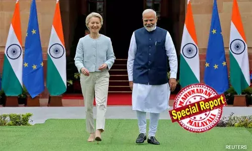 200 കോടി ജനങ്ങള്‍, 190 ബില്യണ്‍ ഡോളറിന്റെ കളി! ഇന്ത്യ-യൂറോപ്യന്‍ യൂണിയന്‍ സ്വതന്ത്ര വ്യാപാര കരാര്‍ യാഥാര്‍ത്ഥ്യത്തിലേക്ക്; അമേരിക്കന്‍ താരിഫിനെ മറികടക്കാന്‍ മോദിയുടെ വമ്പന്‍ നീക്കം; എന്താണ് ഈ മദര്‍ ഓഫ് ഓള്‍ ഡീല്‍സ്?