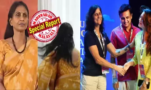 കൺമുന്നിൽ സാക്ഷാൽ മോദിജി വന്നിട്ടും ഒന്നും മൈൻഡ് ചെയ്യാതെ കടന്നൽ കുത്തിയ മുഖഭാവത്തിൽ നിന്ന ആർ ശ്രീലേഖ; നാസ ദൗത്യം അവസാനിപ്പിച്ച് കോഴിക്കോട് മണ്ണിൽ പറന്നിറങ്ങിയ സുനിത വില്യംസും; ഒരൊറ്റ അടിക്കുറിപ്പിൽ മറുപടിയുമായി ശാരദക്കുട്ടി; രണ്ട് ഫ്രെയിമുകളും പറയാൻ ശ്രമിക്കുന്നതെന്ത്?