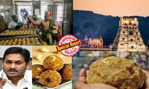 ജഗന്‍മോഹനെ തീര്‍ത്ത തിരുപ്പതി ശ്രീവെങ്കടാചലപതിയുടെ കോപം; പ്രസാദത്തില്‍ 68 ലക്ഷം കിലോ വ്യാജ നെയ്യ്; അടിമുടി അഴിമതി; ശബരിമല സ്വര്‍ണ്ണക്കൊള്ളക്ക് സമാനമായി രാഷ്ട്രീയ വിവാദമായി ആന്ധ്രയില്‍ തിരുപ്പതി ലഡ്ഡു; 250 കോടിയുടെ കുംഭകോണക്കേസില്‍ ഒടുവില്‍ കുറ്റപത്രം