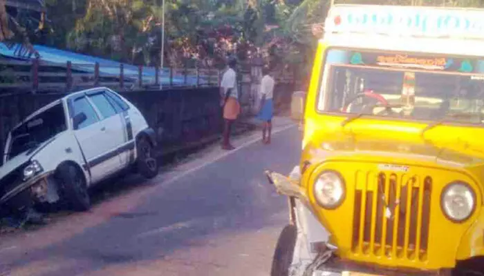 പിക്അപ് വാനും കാറും കൂട്ടിയിടിച്ച് അപകടം; യുവാവിന് മാരക പരിക്ക്; ആശുപത്രിയിൽ പ്രവേശിപ്പിച്ചു; സംഭവം അഞ്ചലിൽ പിക്അപ് വാനും കാറും കൂട്ടിയിടിച്ച് അപകടം; യുവാവിന് മാരക പരിക്ക്; ആശുപത്രിയിൽ പ്രവേശിപ്പിച്ചു; സംഭവം അഞ്ചലിൽ