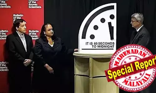 ലോകാവസാനത്തിലേക്ക് ഇനി 85 സെക്കന്‍ഡ് മാത്രം; മനുഷ്യരാശി നേരിടുന്നത് ചരിത്രത്തിലെ ഏറ്റവും വലിയ ഭീഷണി; ഡൂംസ്ഡേ ക്ലോക്ക് സൂചി അര്‍ദ്ധരാത്രിയിലേക്ക് കൂടുതല്‍ അടുപ്പിച്ചു; ആണവായുധങ്ങളും എഐയും വില്ലന്മാരാകുന്നു; ലോകം അന്ത്യത്തിലേക്ക് അതിവേഗം?