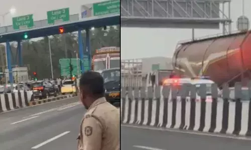 രോഗിയുമായി സൈറൺ മുഴക്കി പാഞ്ഞെത്തിയ ആംബുലൻസ്; കുമ്പള ടോൾ പ്ലാസയിലെത്തിയതും കുടുങ്ങി; മിനിട്ടുകളോളം കിടന്നിട്ടും ഗേറ്റ് തുറക്കാതെ അധികൃതർ