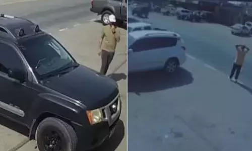 കടയ്ക്ക് മുമ്പിൽ പാർക്ക് ചെയ്ത നിസ്സാൻ കാർ; തിരിച്ചുവന്നതും തലയിൽ കൈവച്ച് ഉടമ; ഒടുവിൽ പെരുംകള്ളനെ കുടുക്കിയത് ക്യാമറ കണ്ണുകൾ