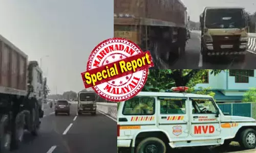 ഒന്നും നോക്കാതെ കൊടുംഭീകരനെപോലെ റോങ്ങ് സൈഡിലൂടെ കുതിച്ചെത്തിയ ആ വില്ലൻ ലോറി; വലിയ അപകടമില്ലാതെ കുടുംബം രക്ഷപ്പെട്ടത് ജസ്റ്റ് മിസ്സിന്; അന്ന് തന്നെ ടിപ്പറിന്റെ ചരിത്രം അറിഞ്ഞവർ തലയിൽ കൈവെച്ചു; ഇനി വണ്ടിയെ വെളിച്ചം കാണിക്കില്ലെന്ന് എംവിഡി