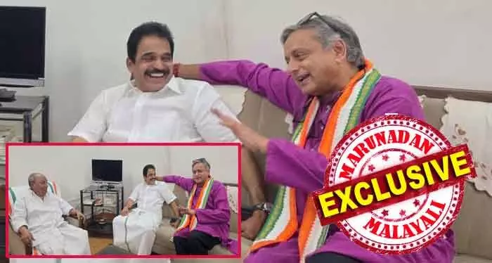 തരൂരിനെ കോണ്ഗ്രസുമായി കൂടുതല് അടുപ്പിച്ച് കെസിയുടെ ആന്റണി നയതന്ത്രം! തരൂരിനെ തണുപ്പിക്കാന് മുതിര്ന്ന നേതാവിനെ രംഗത്തിറക്കിയത് ഹൈക്കമാണ്ട്; കേരളത്തില് ഇനിയെല്ലാം പരിഗണനയും കിട്ടുമെന്ന് പ്രവര്ത്തക സമിതി അംഗത്തിന് ഉറപ്പു കൊടുത്ത് ആന്റണി; വിഡിയും കാണാനെത്തി; കോണ്ഗ്രസിന് ഇനി തരൂരിസം തരൂരിനെ കോണ്ഗ്രസുമായി കൂടുതല് അടുപ്പിച്ച് കെസിയുടെ ആന്റണി നയതന്ത്രം! തരൂരിനെ തണുപ്പിക്കാന് മുതിര്ന്ന നേതാവിനെ രംഗത്തിറക്കിയത് ഹൈക്കമാണ്ട്; കേരളത്തില് ഇനിയെല്ലാം പരിഗണനയും കിട്ടുമെന്ന് പ്രവര്ത്തക സമിതി അംഗത്തിന് ഉറപ്പു കൊടുത്ത് ആന്റണി; വിഡിയും കാണാനെത്തി; കോണ്ഗ്രസിന് ഇനി തരൂരിസം