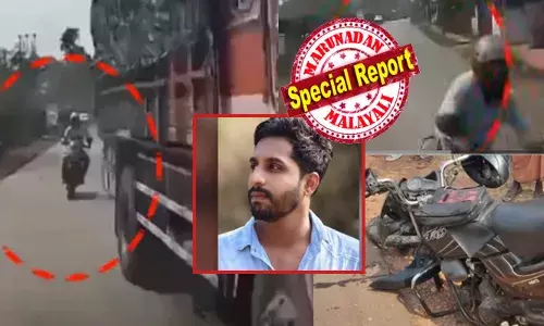 ഫുൾ ലോഡുമായി കുതിച്ച ടോറസ് ലോറി; അതിനെ ഓവർടേക്ക് ചെയ്യാൻ ചിന്തിക്കാൻ പറ്റാത്ത സ്പീഡിൽ കയറിവന്ന ബൈക്കുകാരൻ; നിമിഷ നേരം കൊണ്ട് എതിരെ എത്തിയ ബസിലേക്ക് ഇടിച്ചുകയറി; ഇടിയുടെ ആഘാതത്തിൽ വണ്ടി തവിടുപൊടിയായി; കണ്ണൂരിൽ യുവാവിന് ദാരുണാന്ത്യം