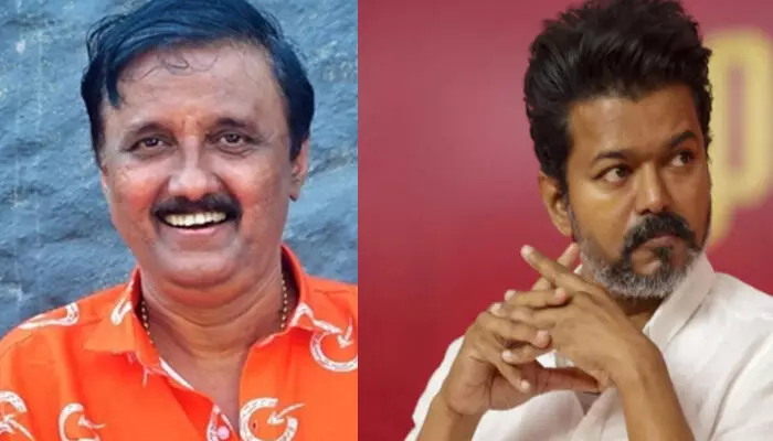 ലിപ് പോലും അനങ്ങുന്നത് ഞാൻ ഇതുവരെ കണ്ടിട്ടില്ല; ആന ചെയ്യുന്നത് കണ്ട് ആട് ചെയ്താൽ എങ്ങനെയിരിക്കും; വിജയ് യെ കൊണ്ട് ഒന്നിനും കഴിയില്ല; തുറന്നടിച്ച് ശാന്തിവിള ദിനേശ് ലിപ് പോലും അനങ്ങുന്നത് ഞാൻ ഇതുവരെ കണ്ടിട്ടില്ല; ആന ചെയ്യുന്നത് കണ്ട് ആട് ചെയ്താൽ എങ്ങനെയിരിക്കും; വിജയ് യെ കൊണ്ട് ഒന്നിനും കഴിയില്ല; തുറന്നടിച്ച് ശാന്തിവിള ദിനേശ്