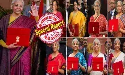 വാനോളം പ്രതീക്ഷകൾ പട്ടുതുണിയിൽ പൊതിഞ്ഞ് കെട്ടിയെത്തിയ നമ്മുടെ സ്വന്തം നിർമ്മലാജി; പെട്ടെന്ന് ക്യാമറ കണ്ണുകൾ തിരിഞ്ഞത് പതിവ് ശൈലിയിൽ; വീണ്ടും ആകര്ഷിച്ച് ധനമന്ത്രിയുടെ ആ ഡ്രസ്സിങ് സ്റ്റൈൽ; മെറൂണ് നിറത്തിലെ കാഞ്ചീപുരം സാരി ധരിച്ച് മോടിയായി നടത്തം; മധുബനിക്ക് പിന്നാലെ ഇതാ..അടുത്ത ട്രെൻഡ്; കൂടെ തമിഴ്നാടിന് ആദരവ് വാനോളം പ്രതീക്ഷകൾ പട്ടുതുണിയിൽ പൊതിഞ്ഞ് കെട്ടിയെത്തിയ നമ്മുടെ സ്വന്തം നിർമ്മലാജി; പെട്ടെന്ന് ക്യാമറ കണ്ണുകൾ തിരിഞ്ഞത് പതിവ് ശൈലിയിൽ; വീണ്ടും ആകര്ഷിച്ച് ധനമന്ത്രിയുടെ ആ ഡ്രസ്സിങ് സ്റ്റൈൽ; മെറൂണ് നിറത്തിലെ കാഞ്ചീപുരം സാരി ധരിച്ച് മോടിയായി നടത്തം; മധുബനിക്ക് പിന്നാലെ ഇതാ..അടുത്ത ട്രെൻഡ്; കൂടെ തമിഴ്നാടിന് ആദരവ്