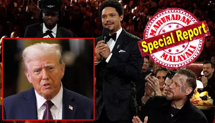 എപ്‌സ്റ്റീന്റെ ദ്വീപ് ഇല്ലാതായതോടെയാണ് അദ്ദേഹം ഗ്രീൻലാൻഡ് വേണമെന്ന് പറയുന്നത്; ഗ്രാമി വേദിയിൽ ട്രെവർ നോവയുടെ അതിരുകടന്ന തമാശ; അയാൾ തികഞ്ഞ പരാജയം, കഴിവുകെട്ടവനും, മണ്ടനുമായ ആ അവതാരകനെതിരെ കേസ് കൊടുക്കും; എപ്‌സ്റ്റീൻ ഐലൻഡിൽ ഞാനിതുവരെ പോയിട്ടില്ല; വീണ്ടും ട്രംപിന്റെ ഭീഷണി