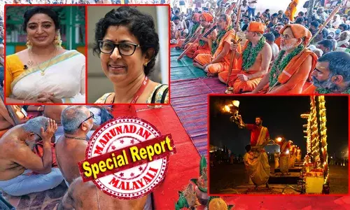 തിരുനാവായയിലേക്ക് ഭക്തജനപ്രവാഹം; ഹിന്ദുവായി ജനിച്ചത് മഹാഭാഗ്യവും അഹങ്കാരവുമായി കാണുന്നു എന്ന് സോനാ നായർ; പുണ്യസ്നാനം നടത്തി ജലജയും; കുംഭമേള കാണാൻ ഒഴുകിയെത്തുന്നത് പതിനായിരങ്ങൾ; മഹാമാഘ മഹോത്സവം സമാപനത്തിലേക്ക്