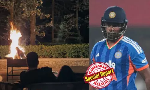 എല്ലാം അവസാനിക്കുകയും ഉത്തരങ്ങള്‍ മങ്ങിപ്പോകുകയും ചെയ്യും.. തല കുനിക്കുക, ജീവിതം മുന്നോട്ടു നയിക്കുക! ചില സമയങ്ങള്‍ അംഗീകരിക്കേണ്ടിവരും; വിശദീകരിക്കേണ്ടതില്ല; എരിയുന്ന തീയിലേക്ക് നോക്കിയിരിക്കുന്ന സഞ്ജുവിന്റെ ചിത്രം പങ്കുവച്ച് ഇന്‍സ്റ്റഗ്രാം സ്റ്റോറി