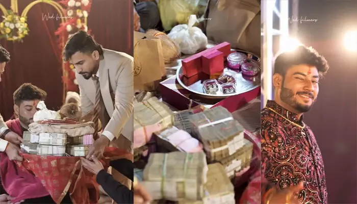 മാസം 25 ലക്ഷം വരുമാനം, സ്ത്രീധനമായി വാങ്ങിയത് 71 ലക്ഷവും കാൽക്കിലോ സ്വർണ്ണവും; യൂട്യൂബർക്കെതിരെ സോഷ്യൽ മീഡിയ; നിയമത്തെ വെല്ലുവിളിച്ച ആഡംബര വിവാഹമെന്ന് നെറ്റിസൺസ് മാസം 25 ലക്ഷം വരുമാനം, സ്ത്രീധനമായി വാങ്ങിയത് 71 ലക്ഷവും കാൽക്കിലോ സ്വർണ്ണവും; യൂട്യൂബർക്കെതിരെ സോഷ്യൽ മീഡിയ; നിയമത്തെ വെല്ലുവിളിച്ച ആഡംബര വിവാഹമെന്ന് നെറ്റിസൺസ്