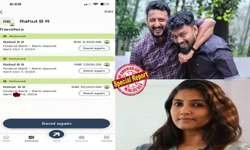 മുഖത്ത് തുപ്പി, ക്രൂരമായി പീഡിപ്പിച്ചു; എന്നിട്ടും രാഹുലിന് ഗോട്ട് മില്‍ക്ക് ഷാംപുവും വാച്ചും ചെരുപ്പും വാങ്ങി നല്‍കിയതെന്തിന്? ബലാത്സംഗം ചെയ്ത ആള്‍ക്ക് തൊട്ടടുത്ത ആഴ്ച 10,000 രൂപ സമ്മാനം നല്‍കുമോ? സ്‌ക്രീന്‍ഷോട്ടിലെ ഡേറ്റ് ലക്ഷ്മി പത്മ മറച്ചതെന്തിന്? ഏപ്രില്‍ 14-ലെ ആ രഹസ്യം പുറത്തുവിട്ട് ഫെന്നി നൈനാന്‍; മാധ്യമപ്രവര്‍ത്തകയുടെ പോസ്റ്റിലെ യുക്തി ചോദ്യം ചെയ്ത് യൂത്ത് കോണ്‍ഗ്രസ് നേതാവ്