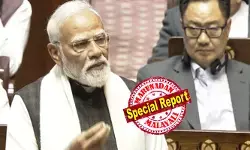 എന്റെ രാജ്യത്തിന്റെ മിടുക്ക് ലോകം കാണുന്നു; ഇന്ത്യ നിരന്തരം ചെറുപ്പമാവുകയാണ്;  ലോകത്തെ മൂന്നാമത്തെ സാമ്പത്തിക ശക്തിയാകാന്‍ കുതിക്കുന്നു; എല്ലാ മേഖലയിലും ഇന്ത്യ ആത്മവിശ്വാസത്തോടെ മുന്നോട്ടുപോകുന്നുവെന്ന്  രാജ്യസഭയില്‍ പ്രധാനമന്ത്രി;  മോദി മോദി വിളികളോടെ വരവേറ്റ് ഭരണപക്ഷം;  സഭ ബഹിഷ്‌കരിച്ച് പ്രതിപക്ഷം