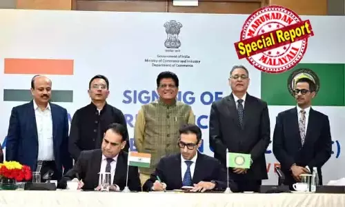 യൂറോപ്യന്‍ യൂണിയനും അമേരിക്കയുമായി കരാറായി; അടുത്തത് ഗള്‍ഫ് നാടുകളുടെ ഊഴം; ഇന്ത്യയും ജി.സി.സിയും സ്വതന്ത്ര വ്യാപാര കരാറിലേക്ക്; കരാറിനായുള്ള നിബന്ധനകളില്‍ ഒപ്പുവെച്ചു; ഇന്ത്യയും ജി.സി.സിയും തമ്മില്‍ ആഴത്തിലുള്ള സാമ്പത്തിക ബന്ധത്തിനും ഇടയാക്കുമെന്ന് വാണിജ്യ മന്ത്രി പിയൂഷ് ഗോയല്‍