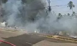 തൃശൂരില്‍ റഫ്രിജറേറ്റര്‍- എസി റിപ്പയറിംഗ് സ്ഥാപനത്തില്‍ തീപിടുത്തം