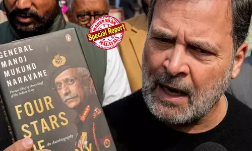 രാഹുലിന്റെ കൈയ്യിലെ ആ പുസ്തകം എവിടെ നിന്ന് വന്നു? എം.എം. നരവനെയുടെ ആത്മകഥ അച്ചടി രൂപത്തിലോ ഡിജിറ്റല്‍ രൂപത്തിലോ പ്രസിദ്ധീകരിച്ചിട്ടില്ലെന്ന് പെന്‍ഗ്വിന്‍ കൈമലര്‍ത്തി; രഹസ്യങ്ങള്‍ ചോര്‍ത്തിയതിന് പിന്നില്‍ ഗൂഢാലോചന സംശയിച്ച് കേസെടുത്ത് ഡല്‍ഹി പോലീസിന്റെ അന്വേഷണം; രാഹുല്‍ ഗാന്ധി കുടുങ്ങുമോ?