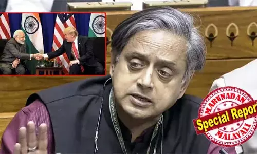 ഇന്തോ-യുഎസ് വ്യാപാര കരാര്‍ രാജ്യതാല്‍പ്പര്യങ്ങള്‍ അടിയറവ് വെക്കുന്നത്;  നിലവില്‍ അമേരിക്കയുമായുള്ള വ്യാപാരത്തില്‍ ഇന്ത്യയ്ക്കുള്ള നേട്ടം ഇല്ലാതാക്കി രാജ്യത്തെ വലിയ കടക്കെണിയിലേക്ക് തള്ളിവിടുന്നത്;  കേന്ദ്രമന്ത്രിമാരായ എസ്. ജയശങ്കറും പീയൂഷ് ഗോയലും ഉത്തരവാദിത്തങ്ങളില്‍ നിന്ന് ഒഴിഞ്ഞുമാറി പരസ്പരം പിങ് പോങ് കളിക്കുന്നു; പാര്‍ലമെന്റില്‍ കടുത്ത വിമര്‍ശനവുമായി ശശി തരൂര്‍