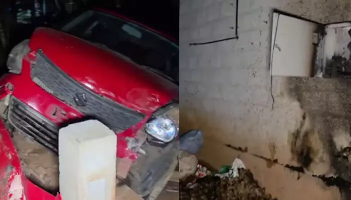 അടിച്ചുമാറ്റിയ പിക്കപ്പ് വാനുമായി എത്തി പ്രദേശത്തെ മുഴുവൻ നടുക്കി യുവാവ്; റോഡരികിലെ കാര് ഇടിച്ചു തകര്ത്തു; വെളിച്ചെണ്ണ മില്ലിന് തീയിട്ടു; ഭയപ്പെടുത്തുന്ന സംഭവം താമരശ്ശേരിയിൽ അടിച്ചുമാറ്റിയ പിക്കപ്പ് വാനുമായി എത്തി പ്രദേശത്തെ മുഴുവൻ നടുക്കി യുവാവ്; റോഡരികിലെ കാര് ഇടിച്ചു തകര്ത്തു; വെളിച്ചെണ്ണ മില്ലിന് തീയിട്ടു; ഭയപ്പെടുത്തുന്ന സംഭവം താമരശ്ശേരിയിൽ