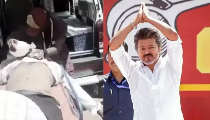 വിജയ്യുടെ സേലത്തെ റാലിക്കിടെ ഹൃദയാഘാതം വന്ന് ഒരാള് മരിച്ചു; ശവപ്പെട്ടിയുമായി വരണമെന്ന് എ.ഐ.എ.ഡി.എം.കെ വിജയ്യുടെ സേലത്തെ റാലിക്കിടെ ഹൃദയാഘാതം വന്ന് ഒരാള് മരിച്ചു; ശവപ്പെട്ടിയുമായി വരണമെന്ന് എ.ഐ.എ.ഡി.എം.കെ