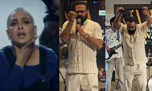 ഓർക്കസ്ട്രയ്‌ക്കൊപ്പം എല്ലാം മറന്ന് സ്തുതി ​ഗാനം പാടി ടിനി ടോം; കേട്ടിട്ട് ഞങ്ങൾക്ക് ശ്വാസം മുട്ടി; എടാ സുഷിനെ ഇത് വല്ലതും നീ കേള്‍ക്കുന്നുണ്ടോ; ബൊ​ഗെയ്ൻവില്ല ​ഗാനത്തിന് ട്രോൾ മഴ