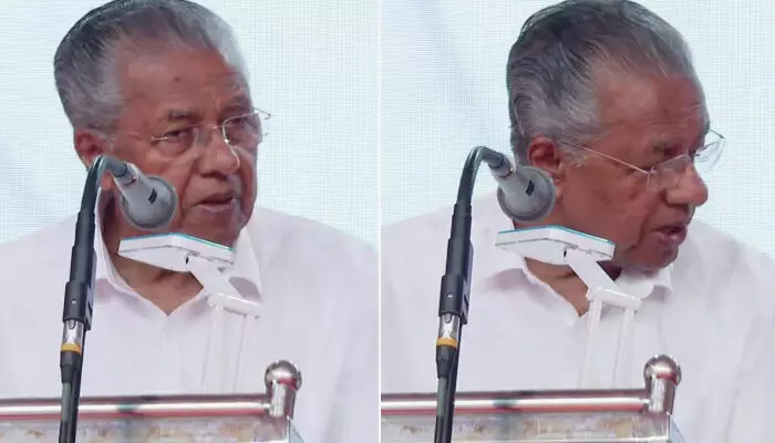 പറയുന്നത് ശ്രദ്ധിക്കാന് പാടില്ലെന്ന മട്ടാണോ നിങ്ങള്ക്ക്; അതാണോ ചെണ്ടയെടുത്ത് കൊട്ടിക്കൊണ്ടിരിക്കുന്നത്? പ്രസംഗത്തിനിടെ ചെണ്ട കൊട്ടിയതില് അസ്വസ്ഥനായി മുഖ്യമന്ത്രി പറയുന്നത് ശ്രദ്ധിക്കാന് പാടില്ലെന്ന മട്ടാണോ നിങ്ങള്ക്ക്; അതാണോ ചെണ്ടയെടുത്ത് കൊട്ടിക്കൊണ്ടിരിക്കുന്നത്? പ്രസംഗത്തിനിടെ ചെണ്ട കൊട്ടിയതില് അസ്വസ്ഥനായി മുഖ്യമന്ത്രി