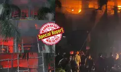 പാളയത്തെ ജയലക്ഷ്മി സില്ക്സില് 2023ല് തീ പിടിത്തമുണ്ടായത് ഷോര്ട് സര്ക്യൂട്ട് കാരണം; അന്ന് വസ്ത്രവ്യാപര സ്ഥാപനത്തിന് നേരിട്ടത് കോടികളുടെ നാശനഷ്ടം; ഇത്തവണ തീ ആദ്യം ആളിപടര്ന്നത് വെഡ്ഡിങ് സെക്ഷനിലെ വസ്ത്രങ്ങള് സൂക്ഷിച്ച ഗോഡൗണിന്റെ ഭാഗത്ത് നിന്നും; ടെകസ്റ്റൈല്സിലെ ഗ്ലാസുകള് പൊട്ടിത്തെറിക്കുന്നത് രക്ഷാപ്രവര്ത്തനത്തിന് വെല്ലുവിളി; ജീവനക്കാരെയടക്കം ഒഴിപ്പിച്ചതായി അധികൃതര്; തീ അണയ്ക്കാന് അഗ്നിരക്ഷാസേനയുടെ തീവ്രശ്രമം പാളയത്തെ ജയലക്ഷ്മി സില്ക്സില് 2023ല് തീ പിടിത്തമുണ്ടായത് ഷോര്ട് സര്ക്യൂട്ട് കാരണം; അന്ന് വസ്ത്രവ്യാപര സ്ഥാപനത്തിന് നേരിട്ടത് കോടികളുടെ നാശനഷ്ടം; ഇത്തവണ തീ ആദ്യം ആളിപടര്ന്നത് വെഡ്ഡിങ് സെക്ഷനിലെ വസ്ത്രങ്ങള് സൂക്ഷിച്ച ഗോഡൗണിന്റെ ഭാഗത്ത് നിന്നും; ടെകസ്റ്റൈല്സിലെ ഗ്ലാസുകള് പൊട്ടിത്തെറിക്കുന്നത് രക്ഷാപ്രവര്ത്തനത്തിന് വെല്ലുവിളി; ജീവനക്കാരെയടക്കം ഒഴിപ്പിച്ചതായി അധികൃതര്; തീ അണയ്ക്കാന് അഗ്നിരക്ഷാസേനയുടെ തീവ്രശ്രമം