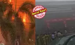 അപകട അലാറം മുഴങ്ങിയതോടെ വസ്ത്രം വാങ്ങാനെത്തിയവരെ പുറത്തെത്തിച്ചു; ജീവനക്കാരുടെ സമയോചിതമായ ഇടപെടല് ഒഴിവാക്കിയത് വന് ദുരന്തം; രണ്ട് നിലകള് പൂര്ണമായി കത്തി നശിച്ചു; പെരുന്നാള് ലക്ഷ്യമിട്ട് എത്തിച്ച സ്റ്റോക്ക് എല്ലാം ചാരമായി; ജയലക്ഷ്മി സില്ക്സിന് നേരിട്ടത് മൂന്ന് വര്ഷം മുന്പുണ്ടായ തീപിടിത്തത്തിന്റെ ഇരട്ടി നാശനഷ്ടം; തീയണച്ചത് മണിക്കൂറുകള് നീണ്ട ശ്രമത്തിനൊടുവില് അപകട അലാറം മുഴങ്ങിയതോടെ വസ്ത്രം വാങ്ങാനെത്തിയവരെ പുറത്തെത്തിച്ചു; ജീവനക്കാരുടെ സമയോചിതമായ ഇടപെടല് ഒഴിവാക്കിയത് വന് ദുരന്തം; രണ്ട് നിലകള് പൂര്ണമായി കത്തി നശിച്ചു; പെരുന്നാള് ലക്ഷ്യമിട്ട് എത്തിച്ച സ്റ്റോക്ക് എല്ലാം ചാരമായി; ജയലക്ഷ്മി സില്ക്സിന് നേരിട്ടത് മൂന്ന് വര്ഷം മുന്പുണ്ടായ തീപിടിത്തത്തിന്റെ ഇരട്ടി നാശനഷ്ടം; തീയണച്ചത് മണിക്കൂറുകള് നീണ്ട ശ്രമത്തിനൊടുവില്