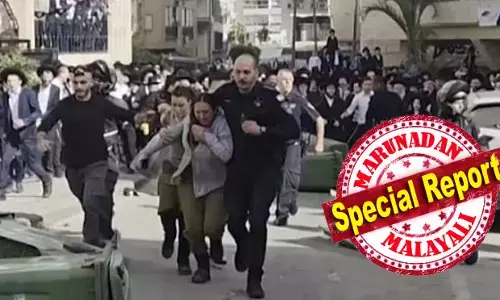 ഇസ്രായേലില്‍ വനിതാ സൈനികര്‍ക്ക് നേരെ തീവ്ര ഓര്‍ത്തഡോക്‌സ് വിഭാഗത്തിന്റെ ആക്രമണം; തെരുവിലൂടെ ഓടി രക്ഷപ്പെടുന്ന ദൃശ്യങ്ങള്‍ പുറത്ത്; ഇസ്രയേലിലും ഇതെല്ലാം സംഭവിക്കാം...!