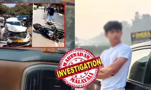 ബസിനെ മറികടക്കാൻ ശ്രമിക്കുന്നതിനിടെ അമിതവേഗതിയിലെത്തിയ എസ്യുവി; ബൈക്ക് യാത്രികന്റെ മരണത്തിന് കാരണമായത് 15കാരൻ ഓടിച്ചിരുന്ന സ്കോർപിയോ; കാറിനുള്ളിൽ നിന്നും പകർത്തിയ റീൽ നിർണായകം; തെളിവ് നശിപ്പിക്കാൻ വീഡിയോ മുറിച്ചുമാറ്റിയെന്ന് ആരോപണം; കുട്ടി ഡ്രൈവർക്ക് പരീക്ഷയെഴുതാൻ ജാമ്യം ബസിനെ മറികടക്കാൻ ശ്രമിക്കുന്നതിനിടെ അമിതവേഗതിയിലെത്തിയ എസ്യുവി; ബൈക്ക് യാത്രികന്റെ മരണത്തിന് കാരണമായത് 15കാരൻ ഓടിച്ചിരുന്ന സ്കോർപിയോ; കാറിനുള്ളിൽ നിന്നും പകർത്തിയ റീൽ നിർണായകം; തെളിവ് നശിപ്പിക്കാൻ വീഡിയോ മുറിച്ചുമാറ്റിയെന്ന് ആരോപണം; കുട്ടി ഡ്രൈവർക്ക് പരീക്ഷയെഴുതാൻ ജാമ്യം