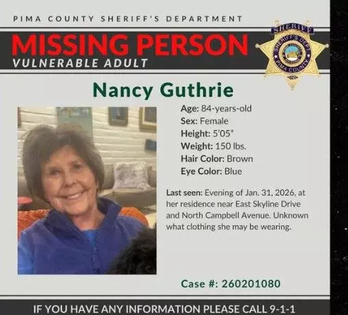 നാന്സി ഗുത്രിയെക്കുറിച്ച് വിവരം നല്കുന്നവര്ക്ക് പ്രതിഫലം 2 ലക്ഷം ഡോളറായി ഉയര്ത്തി നാന്സി ഗുത്രിയെക്കുറിച്ച് വിവരം നല്കുന്നവര്ക്ക് പ്രതിഫലം 2 ലക്ഷം ഡോളറായി ഉയര്ത്തി