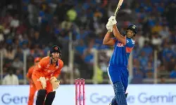 ശിവം ദുബെയുടെ വെടിക്കെട്ട് ഇന്നിങ്സിൽ തകർന്ന് നെതർലൻഡ്‌സ്; നരേന്ദ്ര മോദി സ്റ്റേഡിയത്തിൽ റൺമല തീർത്ത് സൂര്യയും സംഘവും; ഡച്ച് പടയ്ക്ക് 194 റൺസ് വിജയലക്ഷ്യം; ലോഗൻ വാൻ ബീക്കിന് 3 വിക്കറ്റ്