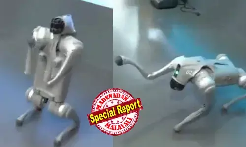 ഡല്‍ഹിയിലെ എഐ സമ്മിറ്റില്‍ ഇന്ത്യന്‍ നിര്‍മിതിയെന്നു പറഞ്ഞ് പ്രദര്‍ശിപ്പിച്ചത് ചൈനീസ് നിര്‍മിത റോബടിക് ഡോഗിനെ;  ഒറിയോണ്‍ എന്ന പേരില്‍ അവതരിപ്പിച്ച റോബോട്ട് യൂണിട്രീ ഗോ2 മോഡലെന്ന് കണ്ടെത്തി നെറ്റിസണ്‍സ്; വിമര്‍ശനം കടുത്തതോടെ ഗല്‍ഗോട്ടിയാസ് സര്‍വകലാശാലയെ പുറത്താക്കി;  വിശദീകരണവുമായി അധികൃതര്‍