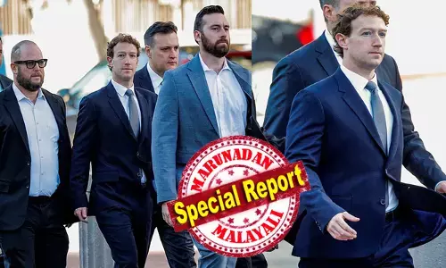 സോഷ്യൽ മീഡിയ എന്ന ഡിജിറ്റൽ ലഹരി: കോടതിയിൽ ഹാജരായി സക്കർബർഗ്; അളവില്ലാത്ത സ്യൂട്ടിന് പരിഹാസം; കെ.ജി.എം കേസിൽ വിചാരണ മുറുകുന്നു; ടെക് ഭീമന്മാർക്ക് നിർണ്ണായകം; ഡിജിറ്റൽ അടിമത്തത്തിന് മെറ്റ മറുപടി പറയേണ്ടി വരുമോ?