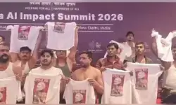 ഇന്ത്യ-അമേരിക്ക വ്യാപാര കരാറിലൂടെ രാജ്യത്തെ വഞ്ചിച്ചു; എ.ഐ ഉച്ചകോടി വേദിയില് ഷര്ട്ടൂരി യൂത്ത് കോണ്ഗ്രസ് പ്രതിഷേധം; വിമര്ശനവുമായി ബി.ജെ.പി ഇന്ത്യ-അമേരിക്ക വ്യാപാര കരാറിലൂടെ രാജ്യത്തെ വഞ്ചിച്ചു; എ.ഐ ഉച്ചകോടി വേദിയില് ഷര്ട്ടൂരി യൂത്ത് കോണ്ഗ്രസ് പ്രതിഷേധം; വിമര്ശനവുമായി ബി.ജെ.പി