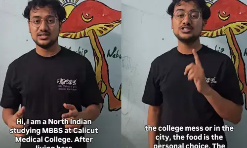 ആരും ഇവിടെ ബീഫ് കഴിപ്പിക്കില്ല, മതം മാറ്റാൻ നിർബന്ധിക്കില്ല; കേരള സ്റ്റോറി 2 വ്യാജമെന്ന് ഉത്തരേന്ത്യൻ വിദ്യാർത്ഥി; കോഴിക്കോട് മെഡിക്കൽ കോളേജിലെ അക്ഷയ് രാജിന്റെ വീഡിയോ വൈറൽ