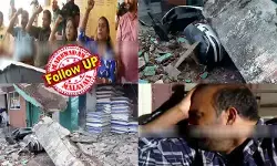 അവര്‍ ഓടിയത് മരണത്തിലേക്കായിരുന്നു! കോണ്‍ക്രീറ്റ് സ്ലാബ് വീണത് നേരെ ഓടിയവരുടെ തലയിലേക്ക്; വലിയങ്ങാടിയില്‍ സ്ലാബ് വീണ് ഇല്ലാതായത് മൂന്ന് പാവം തൊഴിലാളികളുടെ ജീവന്‍; കോര്‍പ്പറേഷനില്‍ യുദ്ധക്കളം! ദുരന്തത്തില്‍ മേയറുടെ ചേംബറിലേക്ക് ഇരച്ചുകയറി ബിജെപി; പൊലീസും പ്രവര്‍ത്തകരും തമ്മില്‍ തെരുവ് യുദ്ധം