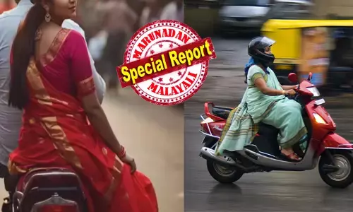 ചേച്ചി..ഷാൾ നേരെ ധരിക്കൂ..!! സാരി പോലുള്ള വസ്ത്രങ്ങൾ ധരിച്ച് സ്ത്രീകൾ വണ്ടി ഓടിക്കുമ്പോൾ കണ്ടുനിൽക്കുന്നവർക്ക് നെഞ്ചിടിപ്പ്; അവരുടെ വണ്ടിയെ ഓവർടേക് ചെയ്ത് കാര്യം ബോധിപ്പിക്കേണ്ട അവസ്ഥ; ഇത് മരണക്കെണിയാകുന്ന വസ്ത്രധാരണം; ശ്രദ്ധിക്കേണ്ട കാര്യങ്ങൾ