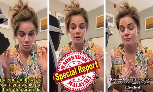 ഹോട്ടലിലെ കോഫി മേക്കറിൽ അടിവസ്ത്രം കഴുകി യാത്രാ ഹാക്ക്; ബുദ്ധി ഉപദേശിച്ച ഇൻഫ്ലുവൻസർ കുടുങ്ങിയത് സോഷ്യൽ മീഡിയയുടെ രൂക്ഷവിമർശനത്തിൽ; ഇനി ഹോട്ടൽ കാപ്പി കുടിക്കാൻ പേടിയെന്ന് നെറ്റിസൺസ്