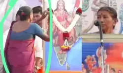 സിപിഐ നേതാവ് ആര്‍എസ്എസ് വേദിയില്‍;  ഭാരതാംബയുടെ ചിത്രത്തില്‍ പൂക്കളര്‍പ്പിച്ചു; വിശദീകരണം തേടി പാര്‍ട്ടി ജില്ലാ നേതൃത്വം