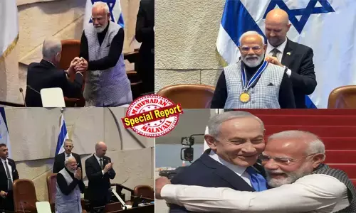 ഹമാസിന്റേത് കിരാതമായ ഭീകരാക്രമണമെന്ന് നെസറ്റില്‍ മോദി! മുംബൈ ഭീകരാക്രമണം ഓര്‍മ്മിപ്പിച്ച് ഇസ്രയേലിന് ഇന്ത്യയുടെ ഉറച്ച പിന്തുണ; എഴുന്നേറ്റ് നിന്ന് കൈയടിച്ച് പാര്‍ലമെന്റ്; നെഞ്ചോട് ചേര്‍ത്ത് നെതന്യാഹു; മോദി തന്റെ സുഹൃത്ത് മാത്രമല്ല, സഹോദരനും; സ്പീക്കര്‍ ഓഫ് ദി നെസറ്റ് മെഡല്‍ നല്‍കി മോദിക്ക് ആദരം