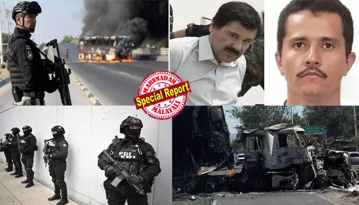 ശത്രുക്കളെ വീപ്പയിലിലിട്ട് പുഴുങ്ങിക്കൊല്ലുന്ന ലോസ് സെറ്റാസ്, മൃതദേഹങ്ങള് ആസിഡിലൊഴുക്കുന്ന തിജുവാന; ഡാന്സ് ഫ്ലോറിലേക്ക് അഞ്ച് മനുഷ്യത്തലകള് എറിഞ്ഞ് വരവറിയിച്ച മിച്ചോക്കാന; മയക്കുമരുന്ന് മാഫിയ തലവന് എല് മെഞ്ചോയുടെ കൊലപാതകത്തോടെ മെക്സിക്കോ യുദ്ധക്കളമാകുന്നു; അധികാരം പിടിക്കാന് ആറ് ഭീകര സംഘങ്ങള് നേര്ക്കുനേര്! ശത്രുക്കളെ വീപ്പയിലിലിട്ട് പുഴുങ്ങിക്കൊല്ലുന്ന ലോസ് സെറ്റാസ്, മൃതദേഹങ്ങള് ആസിഡിലൊഴുക്കുന്ന തിജുവാന; ഡാന്സ് ഫ്ലോറിലേക്ക് അഞ്ച് മനുഷ്യത്തലകള് എറിഞ്ഞ് വരവറിയിച്ച മിച്ചോക്കാന; മയക്കുമരുന്ന് മാഫിയ തലവന് എല് മെഞ്ചോയുടെ കൊലപാതകത്തോടെ മെക്സിക്കോ യുദ്ധക്കളമാകുന്നു; അധികാരം പിടിക്കാന് ആറ് ഭീകര സംഘങ്ങള് നേര്ക്കുനേര്!