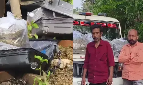 റെയില്‍വേ സ്‌റ്റേഷന്‍ പരിസരത്ത് രണ്ട് വലിയ ട്രോളി ബാഗുമായി യുവാക്കള്‍; പരിശോധനയില്‍ പിടിച്ചെടുത്തത് 30 കിലോ കഞ്ചാവ്