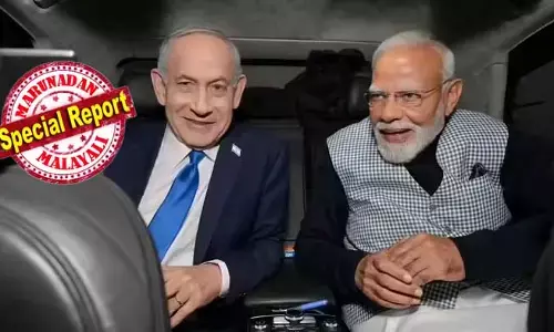 നമ്മള്‍ ഒന്നിച്ചു മുന്നേറുന്നു; നരേന്ദ്ര മോദിക്കൊപ്പം കാറില്‍ യാത്ര ചെയ്ത് ബെഞ്ചമിന്‍ നെതന്യാഹു; ഇസ്രായേല്‍ പാര്‍ലമെന്റായ നെസെറ്റിനെ മോദി അഭിസംബോധന ചെയ്ത ശേഷം കാര്‍യാത്ര; സന്ദര്‍ശനം വലിയ പ്രധാന്യത്തില്‍ നല്‍കി ഇസ്രായേല്‍ പത്രങ്ങള്‍; ടെല്‍ അവീവിലെ ഇന്ത്യന്‍ സമൂഹത്തിന്റെ പരിപാടികള്‍ വീക്ഷിച്ചും മനംകവര്‍ന്ന് മോദി