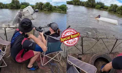 അച്ഛന്റെ കണ്‍മുന്നില്‍ മകനെ വെള്ളത്തിലേക്കെറിഞ്ഞ് കൂറ്റന്‍ ഹിപ്പോ! 2000 കിലോയുടെ ഭീമന്‍ ബോട്ട് തകര്‍ത്തെറിയുന്ന നടുക്കുന്ന ദൃശ്യങ്ങള്‍; സിംഹത്തേക്കാളും ആനയേക്കാളും വലിയ പേടിസ്വപ്നം; ആഫ്രിക്കയിലെ ഹിപ്പോപ്പൊട്ടാമസ് ആക്രമണങ്ങളുടെ ഞെട്ടിക്കുന്ന കഥ!